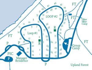 dungeness recreation area campsite map