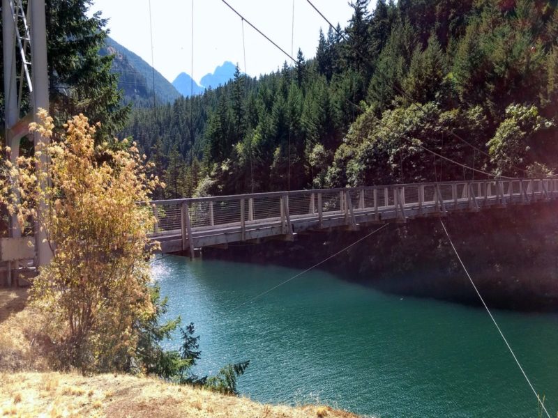 Diablo lake suspension bridge 10 Toes Travel