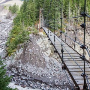 Tahoma Creek suspension bridge