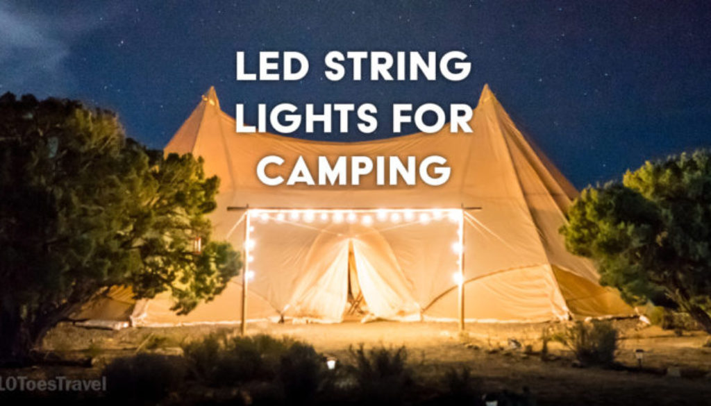 LED string lights for camping