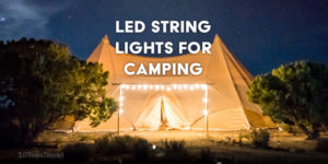 LED string lights for camping