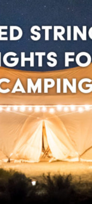 LED string lights for camping