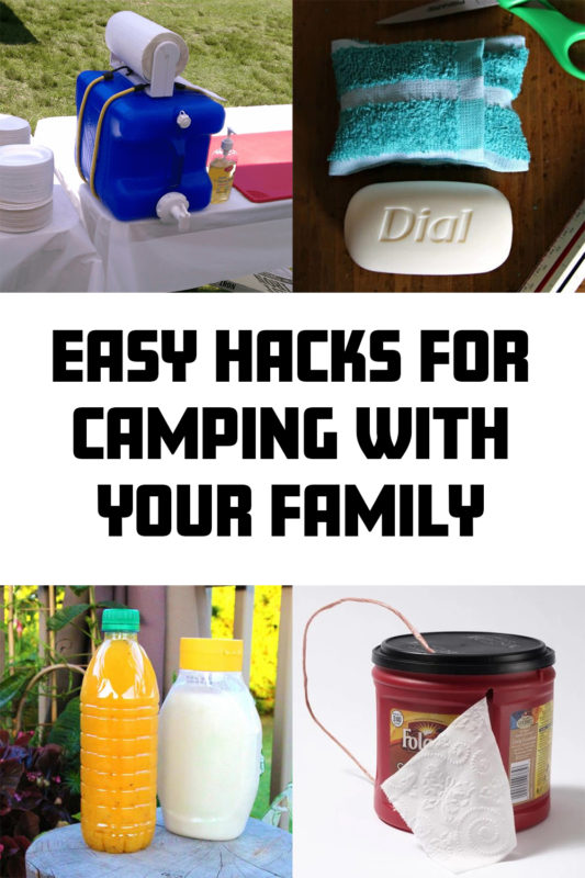 hacks for camping with the family