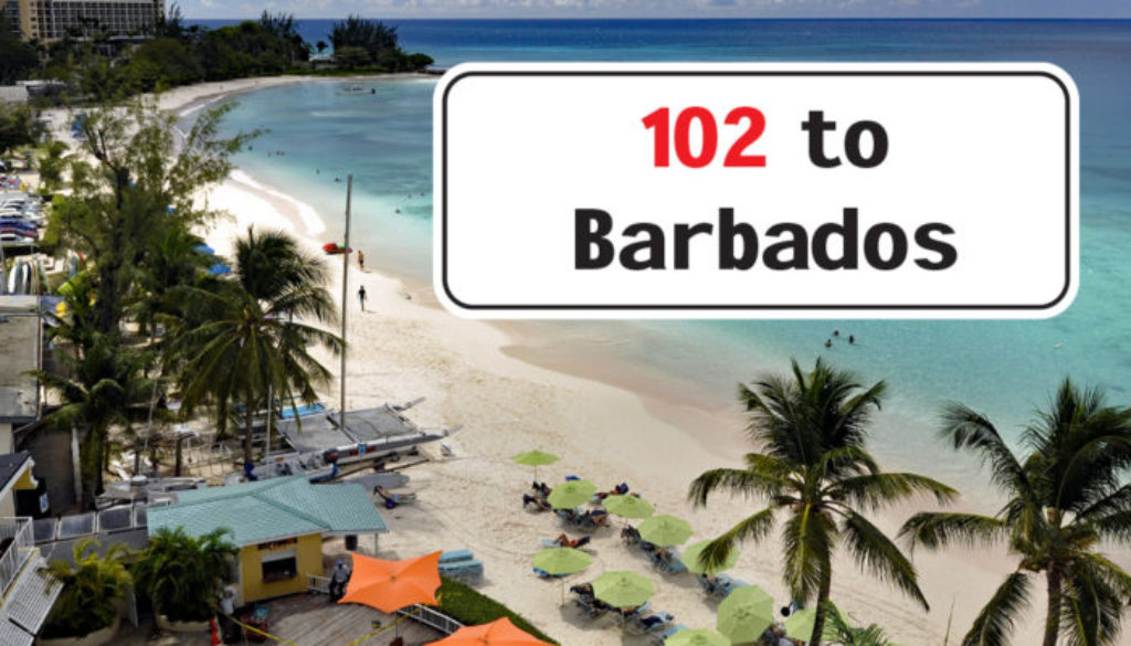 102 to Barbados