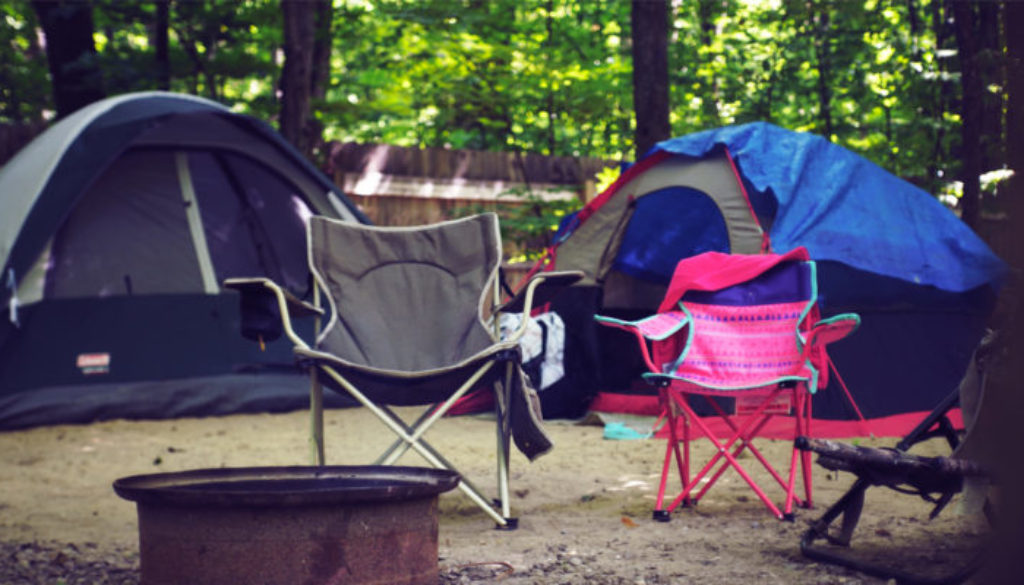 Camping in the rain