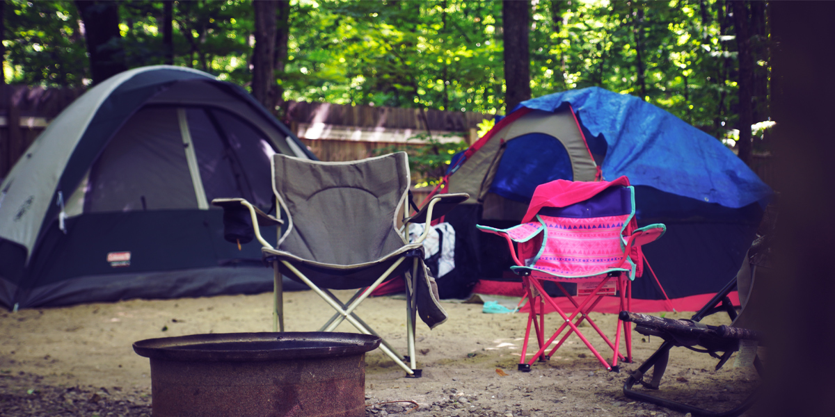 Camping in the rain