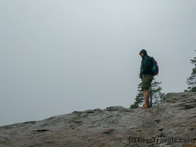 Cloudy view from Oyster Dome