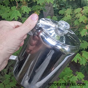 The Coletti 12 Cup Camping Coffee Pot