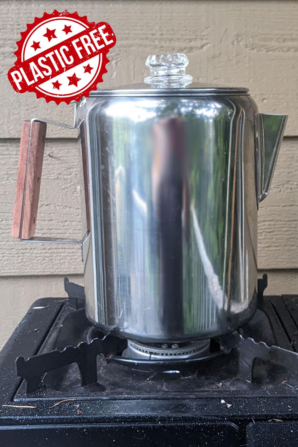 coletti stainless steel camping coffee pot