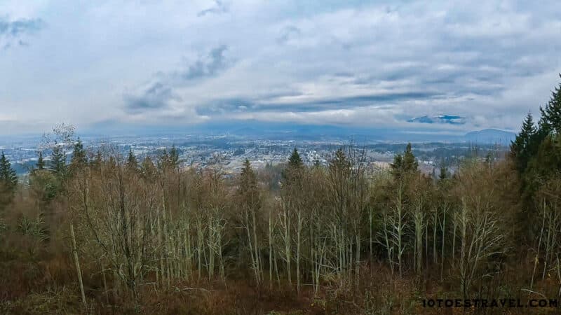 View looking north from the Little Mountain North Lookout