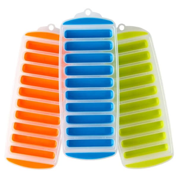 Water bottle ice cube trays 