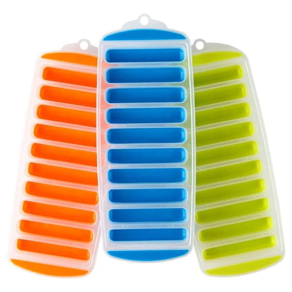 Water bottle ice cube trays
