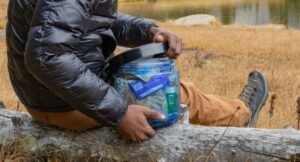 The BearVault BV450 bear canister for hikers