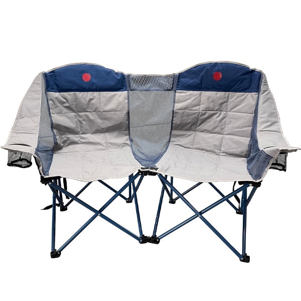 Oversized Outdoor Folding Loveseat Camp Chair