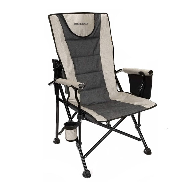 high back folding camping chair