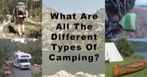 what are all the types of camping