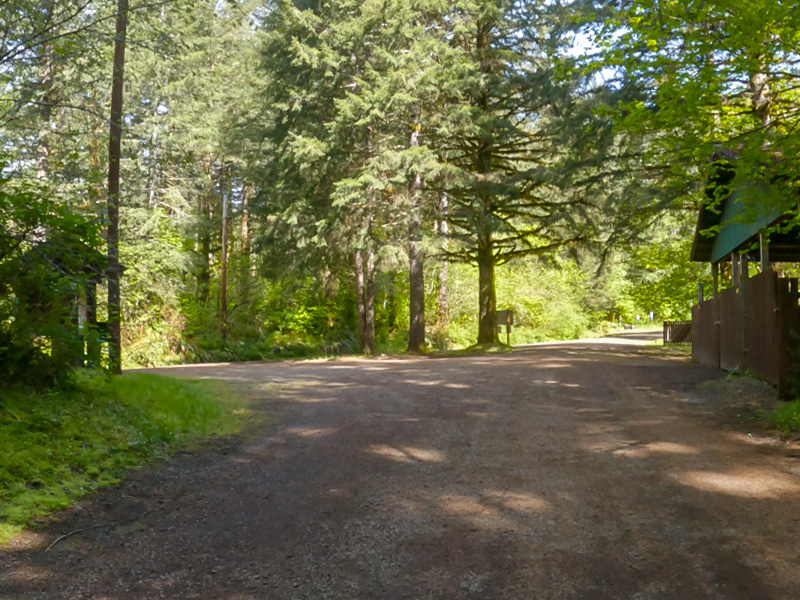 Info station and pay box at Jones Creek Campground