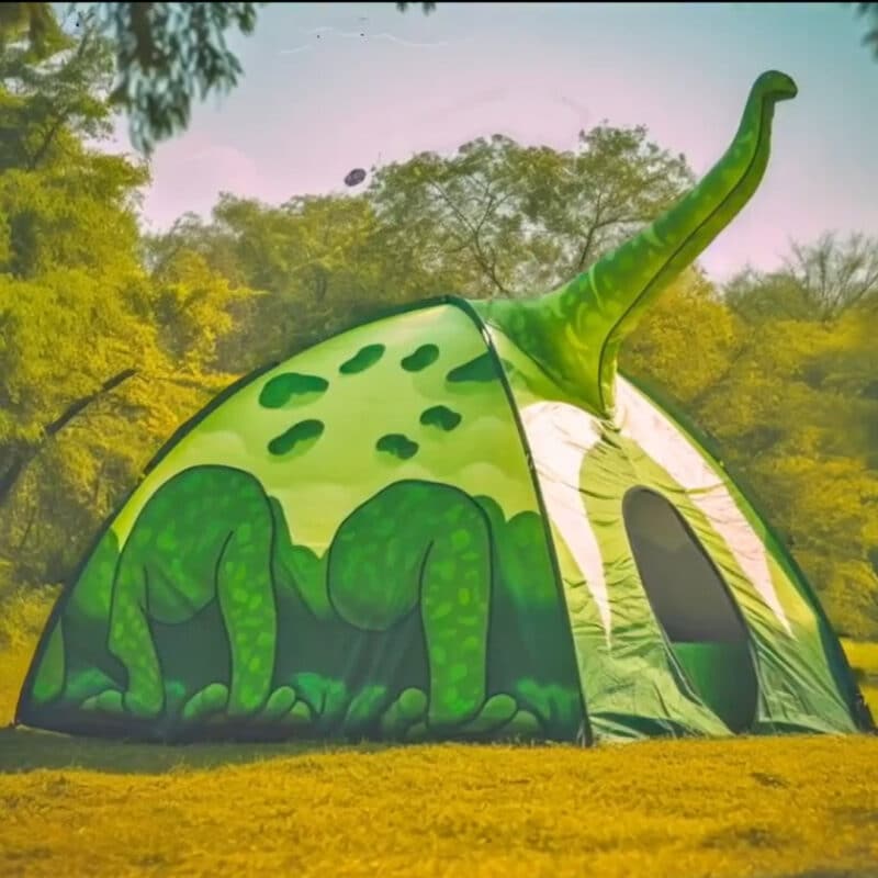 long necked dinosaur 3D tent 