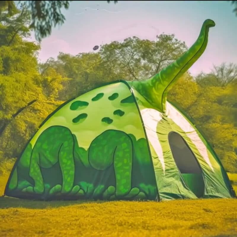 long necked dinosaur 3D tent
