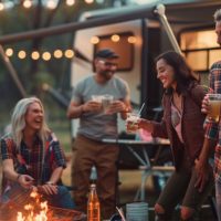 RV camping party bar