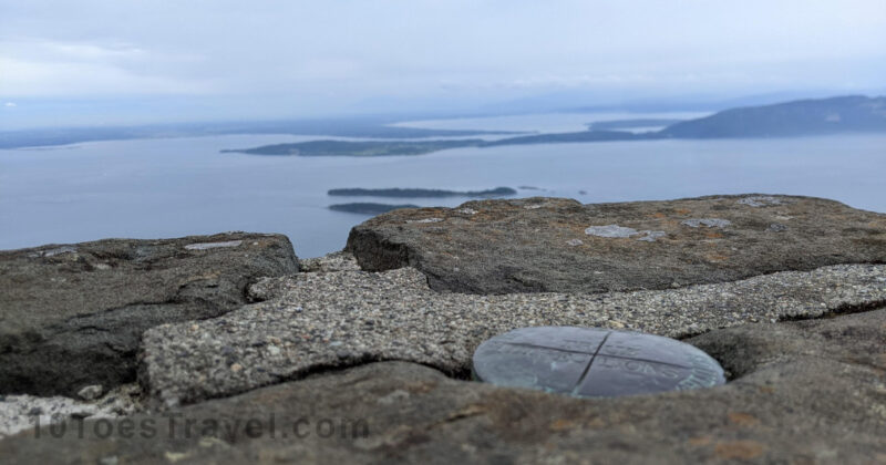 View from the top of the lookout on Mount Constitution