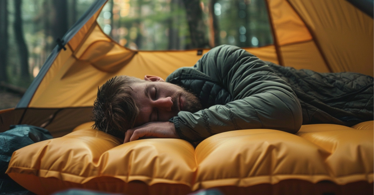 camping sleeping pad for front sleepers