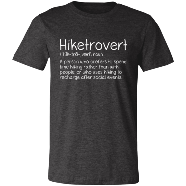 Heather grey Hiketrovert definition tee