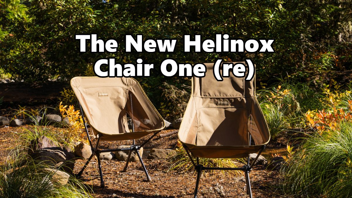 new product announcement - Helinox Chair One (re)