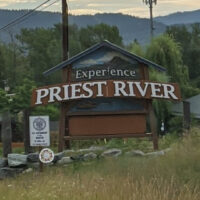 welcome to priest river sign